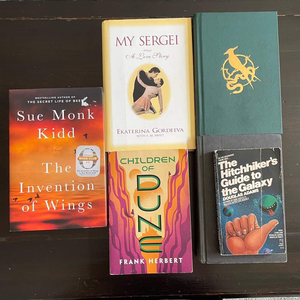 Lot of 5 books- willing to sell individually too